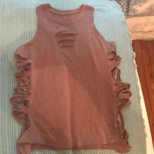 EUC ALO Cut It Out Long Tank